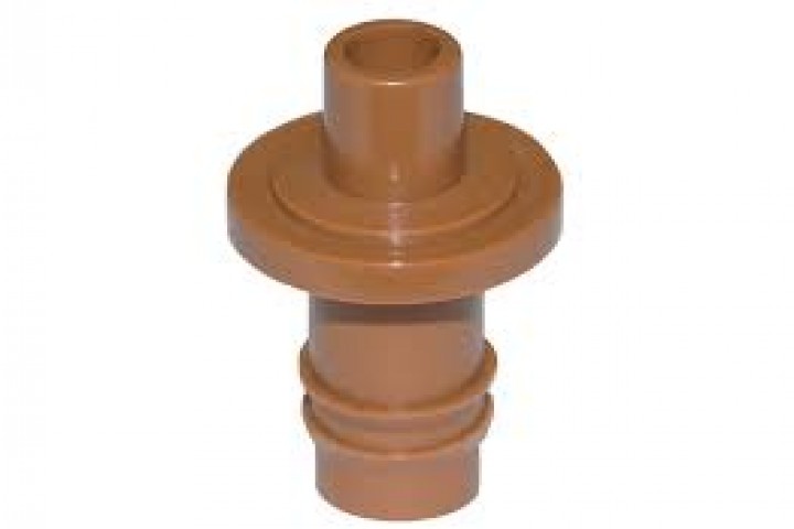 mini sprinkler male connector plastic Mini Sprinkler Male Connector isolated on a white ground